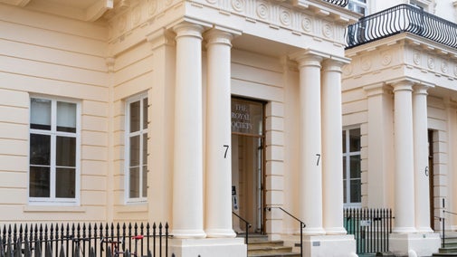 The exterior of The Royal Society in London